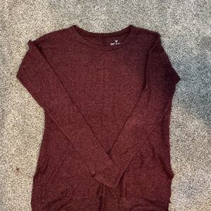 American Eagle Outfitters Maroon Soft & Sexy Plush Sweater